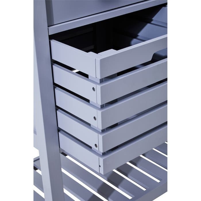 Frankfurt Grey Kitchen Trolley  Home Luxe Interior