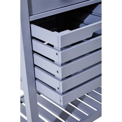 Frankfurt Grey Kitchen Trolley  Home Luxe Interior