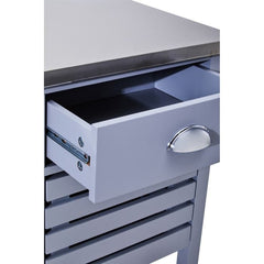 Frankfurt Grey Kitchen Trolley  Home Luxe Interior