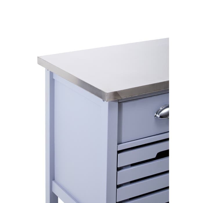 Frankfurt Grey Kitchen Trolley  Home Luxe Interior