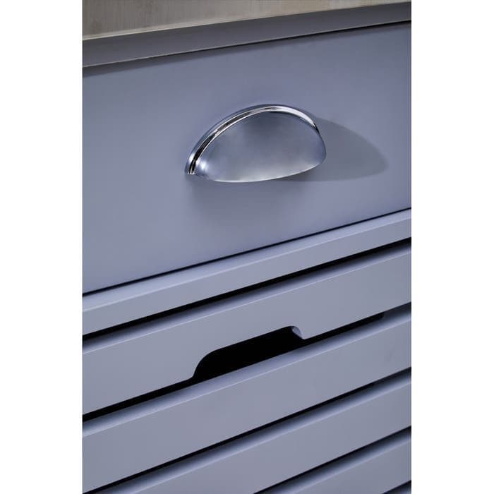 Frankfurt Grey Kitchen Trolley  Home Luxe Interior
