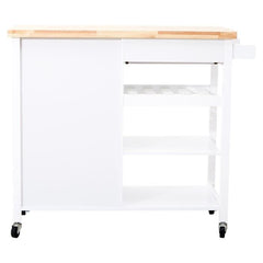 Frankfurt White Kitchen Trolley  Home Luxe Interior