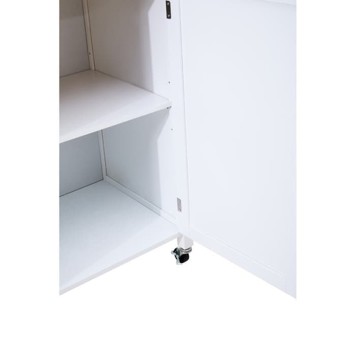 Frankfurt White Kitchen Trolley  Home Luxe Interior
