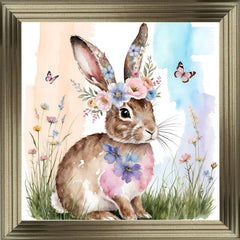 French Velvet Bramble, the rabbit in Pastels - Home Luxe Interior