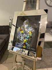 Ganesh Multicolour Wall Art Mirror Frame 65Cm X 55Cm