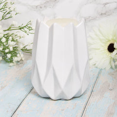 [EKM-AUTOGENERATED]Geometric White Wax/Oil Burner