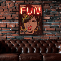[EKM-AUTOGENERATED]Girls Wanna Have Fun Graffiti Wall Art USB - Home Luxe Interior