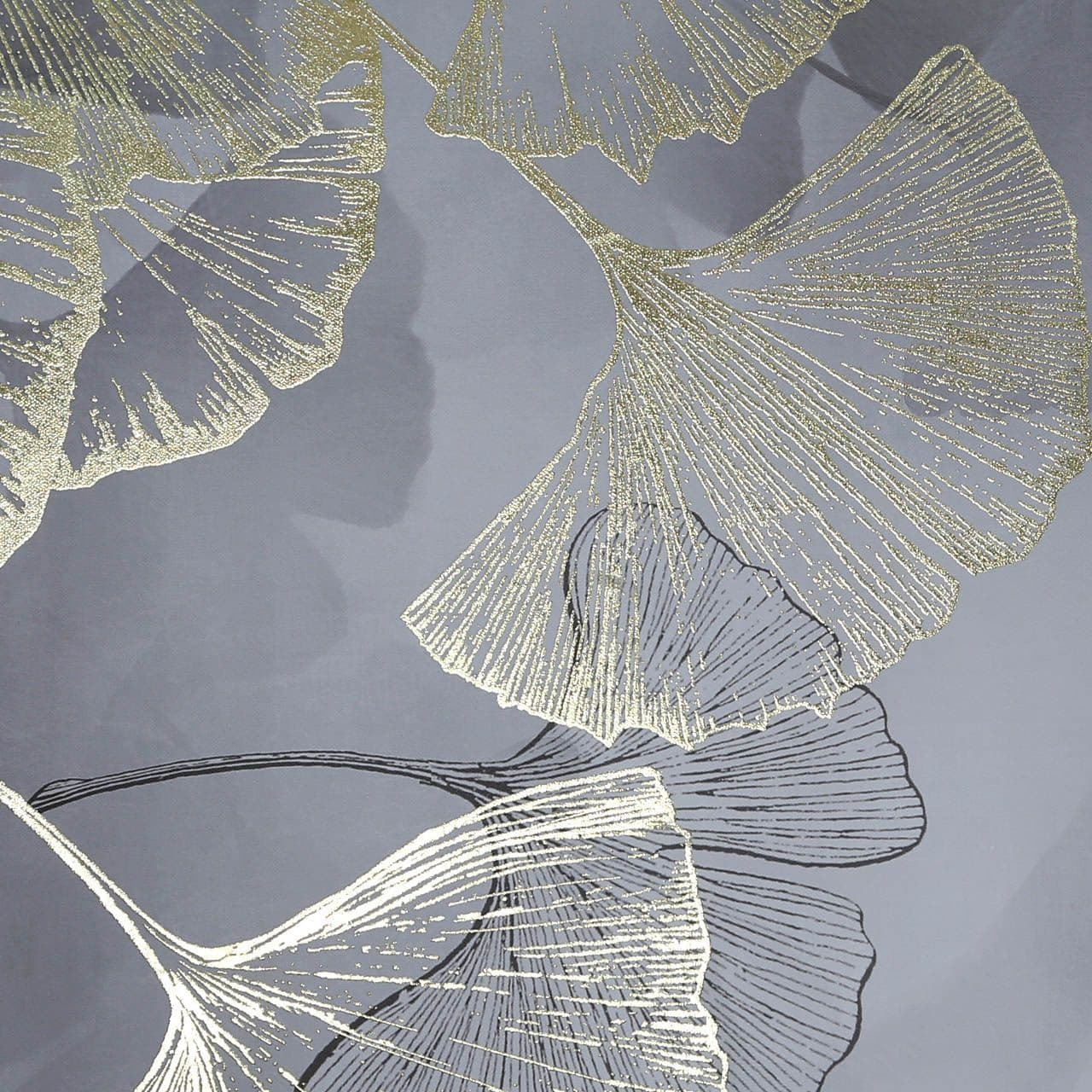 Gold Gingko Leaf Canvas Wall Art