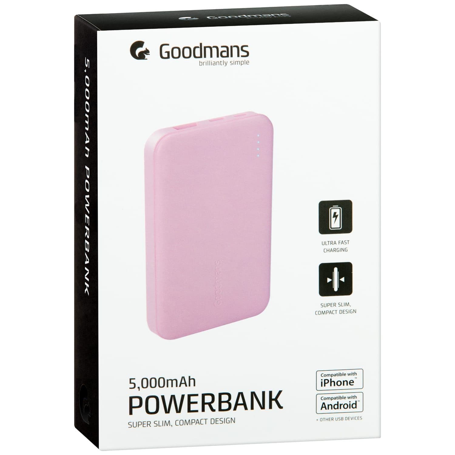 Goodmans 2 USB Power Bank 5000mAh