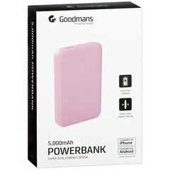 Goodmans 2 USB Power Bank 5000mAh