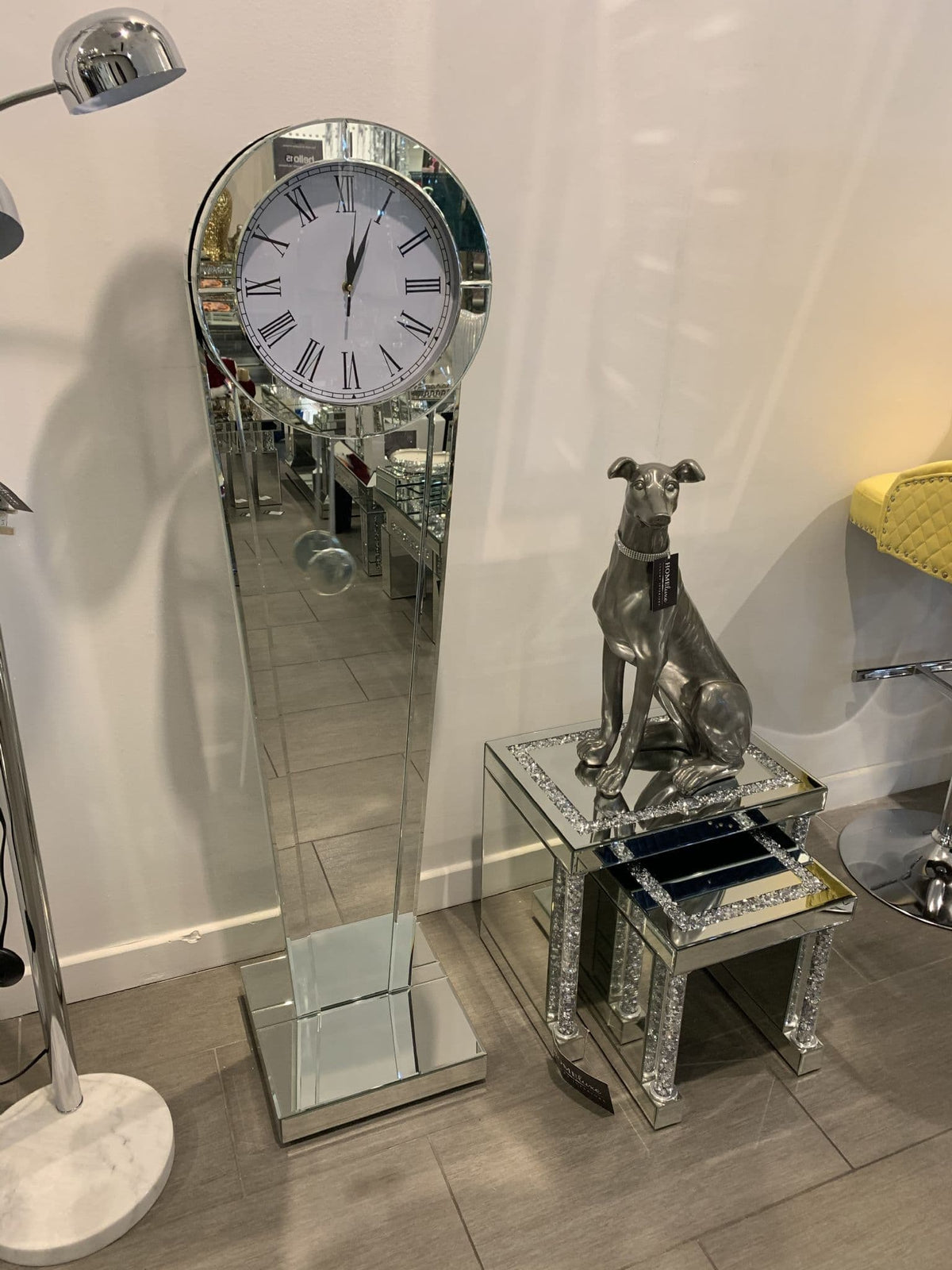 [EKM-AUTOGENERATED]Grandfather Clock Mirror With Pendulum