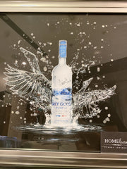 Grey Goose Vodka Wings Wall Art Black Step Frame
