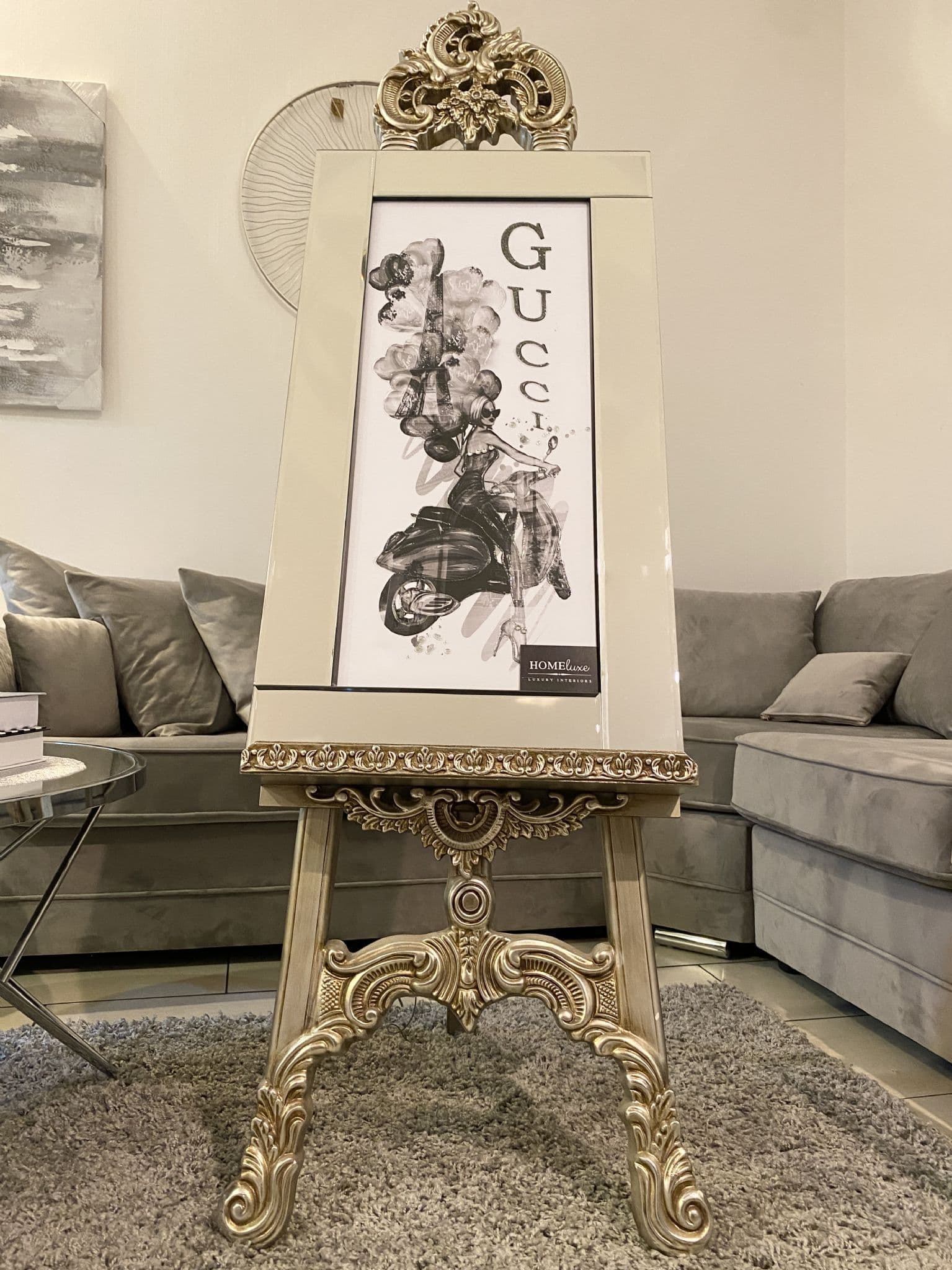 [EKM-AUTOGENERATED]Gucci Moped Art Black & White 45Cm X 85Cm