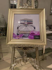 [EKM-AUTOGENERATED]Gucci Parfum Orchid Wall Art Gold Step Frame 55Cm X 55Cm