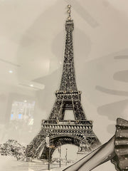 Gucci Paris Wall Art Chrome Step Frame 90Cm X 70Cm