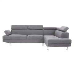 [EKM-AUTOGENERATED]Hanover Grey Linen Corner Sofa