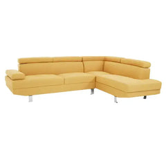 Hanover Ochre Linen Corner Sofa