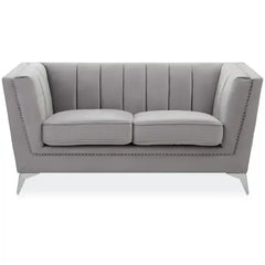 [EKM-AUTOGENERATED]Hansa Two Seater Grey Velvet Sofa