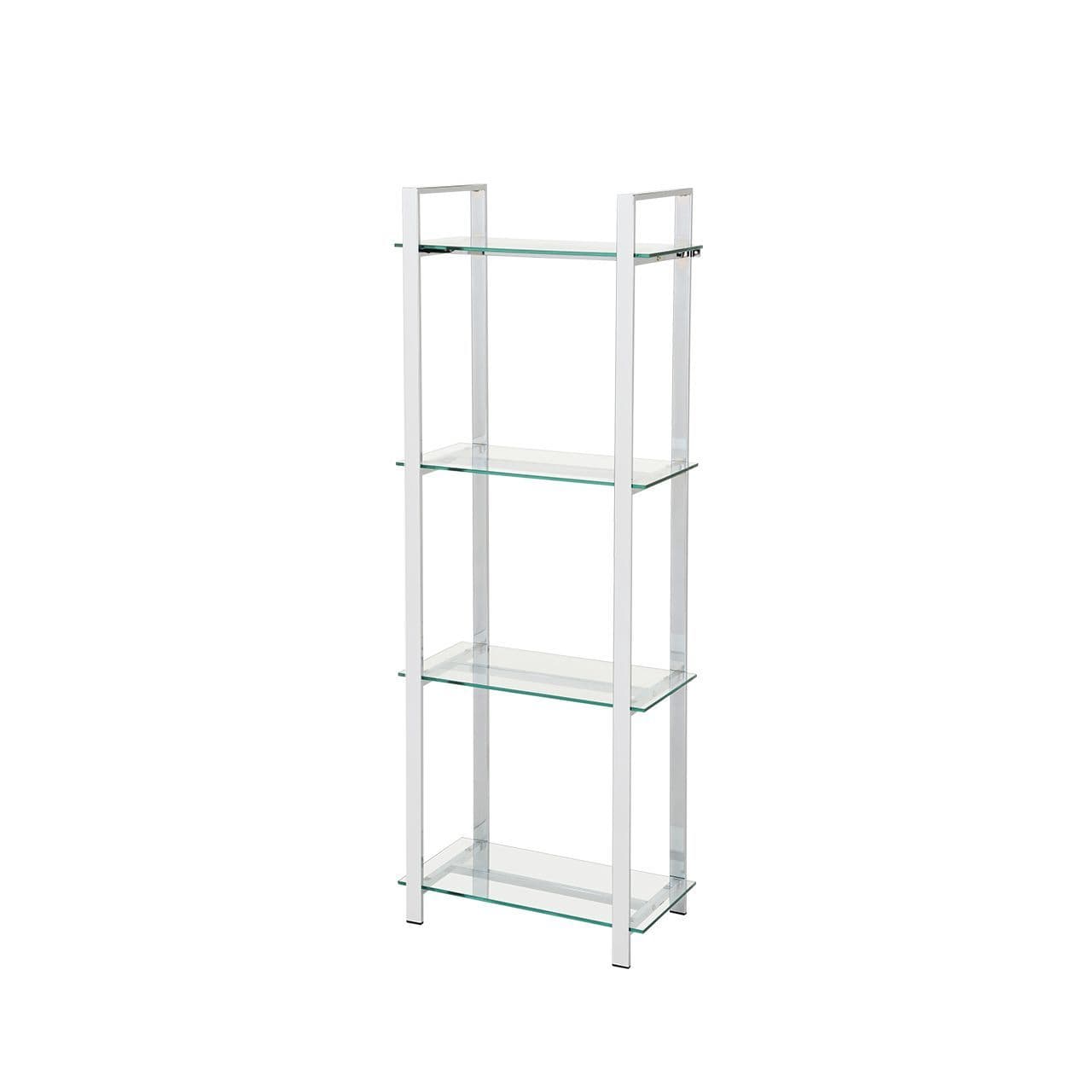 [EKM-AUTOGENERATED]Harry 113cm Chrome and Clear Glass 3 Tier Display Unit
