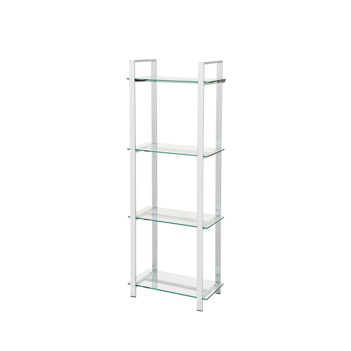 [EKM-AUTOGENERATED]Harry 113cm Chrome and Clear Glass 3 Tier Display Unit