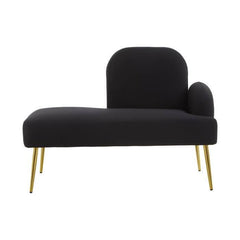 Heather Black Chaise Lounge  Home Luxe Interior