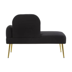Heather Black Chaise Lounge  Home Luxe Interior
