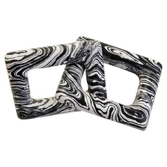 [EKM-AUTOGENERATED]Helsa Black And White Marble Two Link Chain - Home Luxe Interior