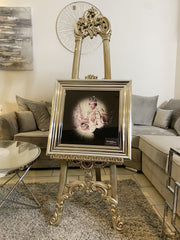 [EKM-AUTOGENERATED]Her Majesty The Queen Coronation With Chrome Frame 55Cm X 55Cm