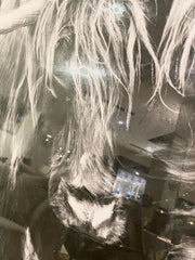 Highlander Black & White Wall Art Mirror Frame 85Cm X 85Cm