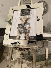 Highlander Sitting Reading Wall Art Mirror Frame 55Cm X 65Cm