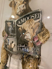 Highlander Sitting Reading Wall Art Mirror Frame 55Cm X 65Cm