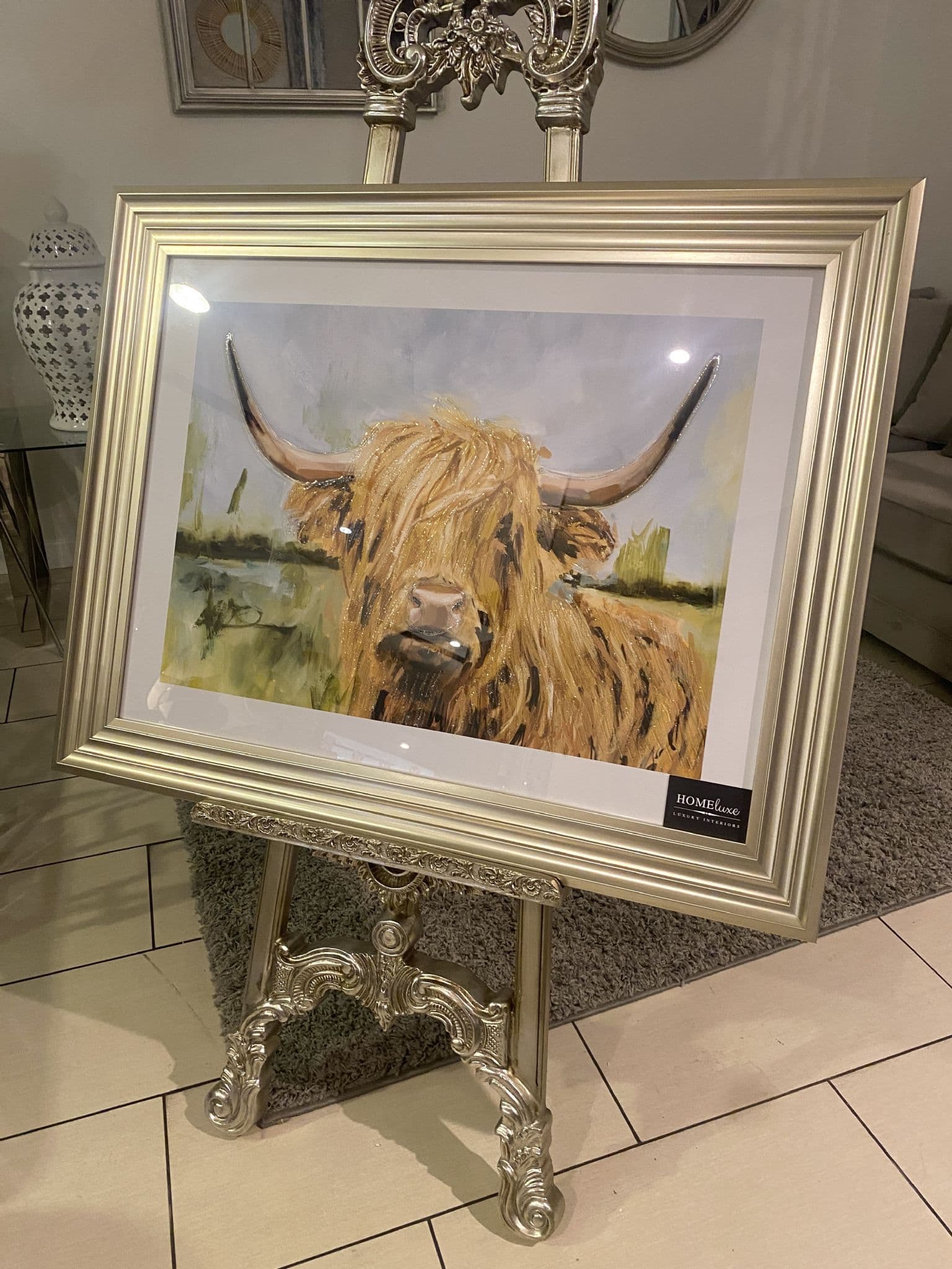 [EKM-AUTOGENERATED]Highlander Wall Art Champagne Step Frame 90Cm X 70Cm