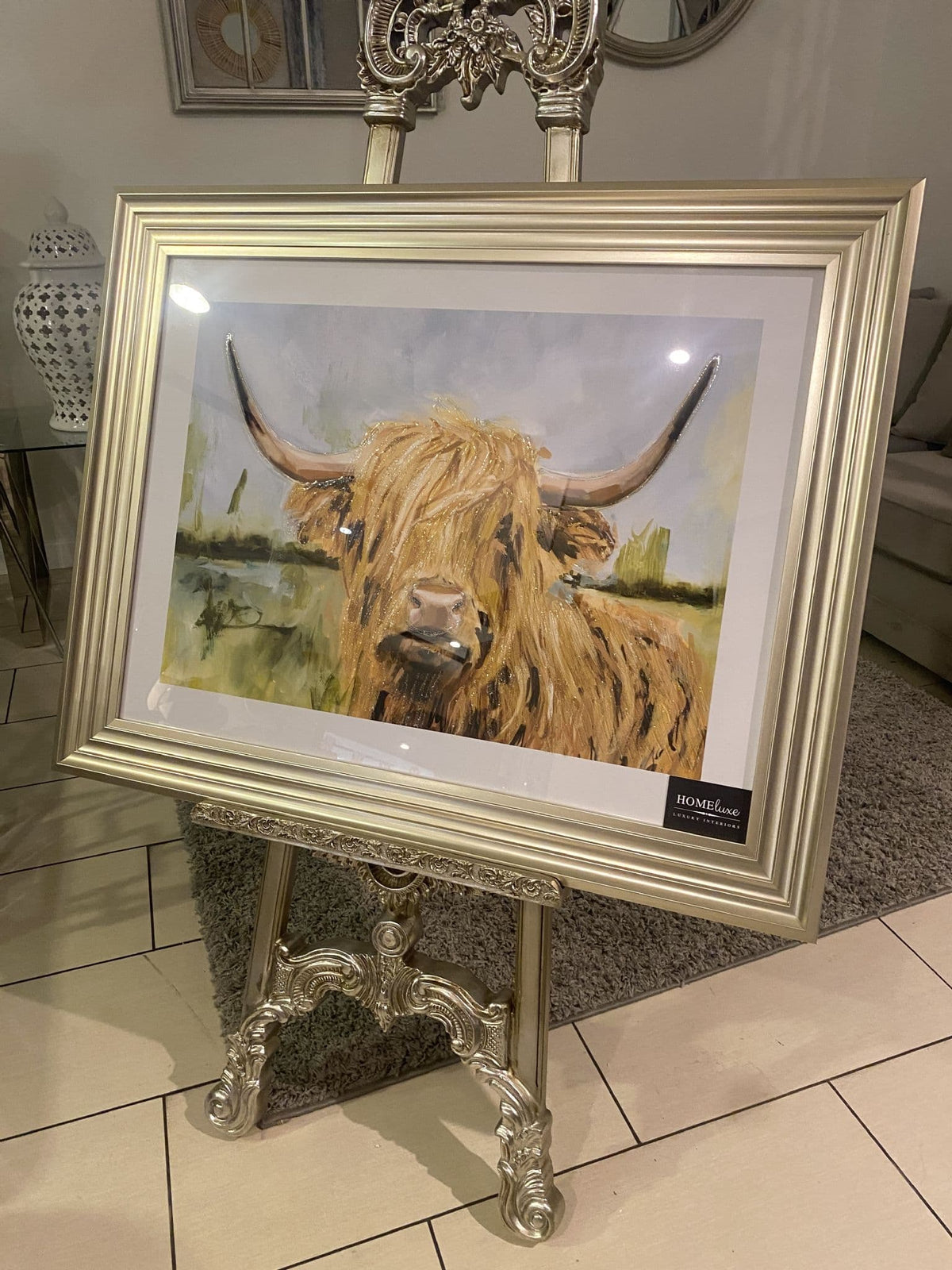 [EKM-AUTOGENERATED]Highlander Wall Art Champagne Step Frame 90Cm X 70Cm
