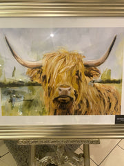 Highlander Wall Art Champagne Step Frame 90Cm X 70Cm