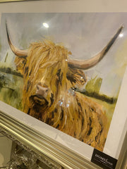 Highlander Wall Art Champagne Step Frame 90Cm X 70Cm