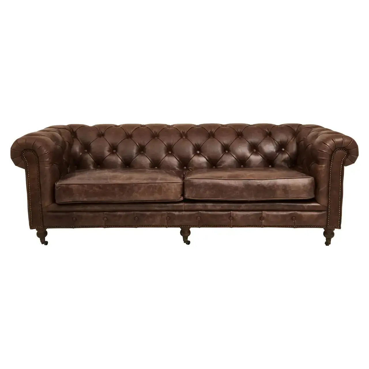 [EKM-AUTOGENERATED]Hoxton Brown Leather Sofa