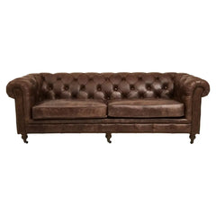 [EKM-AUTOGENERATED]Hoxton Brown Leather Sofa