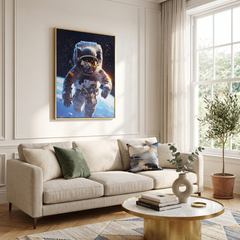 Home Luxe Astronaut Wall Art 50x70cm Space Framed Picture Modern Decor