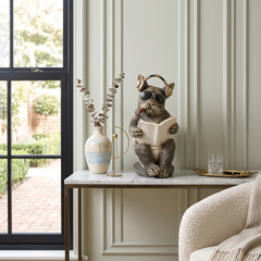 Home Luxe Loo-Time French Bulldog Ornament 29cm Funny Novelty Dog Gift