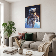 Home Luxe Astronaut Wall Art 50x70cm Space Framed Picture Modern Decor