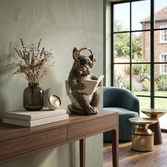 Home Luxe Loo-Time French Bulldog Ornament 29cm Funny Novelty Dog Gift
