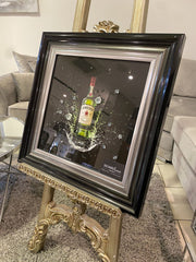 Jameson Whisky Splash Wall Art Black Step Frame