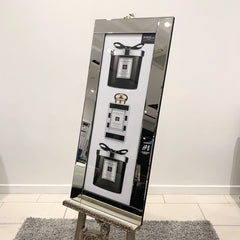 [EKM-AUTOGENERATED]Jo Malone Perfume Black & White Candles Wall Art Mirror Frame