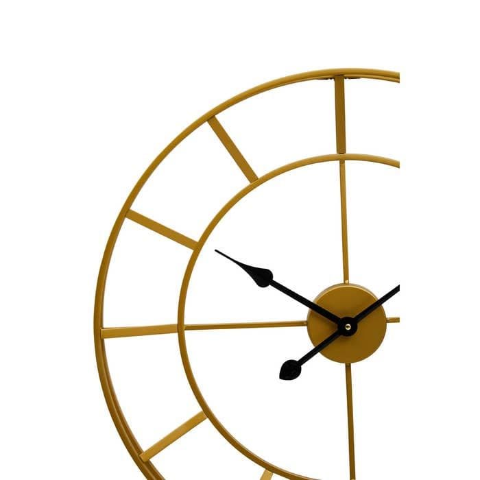 Kent Large Gold Finish Metal Wall Clock - Home Luxe Interior