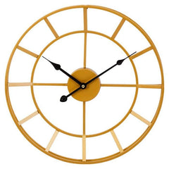 [EKM-AUTOGENERATED]Kent Small Gold Finish Metal Wall Clock - Home Luxe Interior