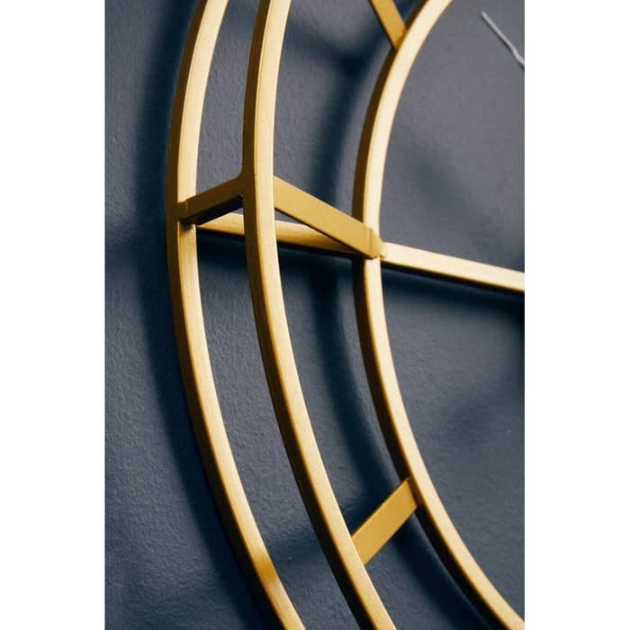 Kent Small Gold Finish Metal Wall Clock - Home Luxe Interior
