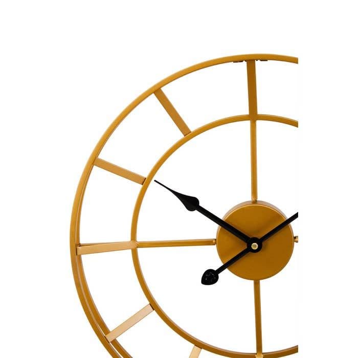 Kent Small Gold Finish Metal Wall Clock - Home Luxe Interior