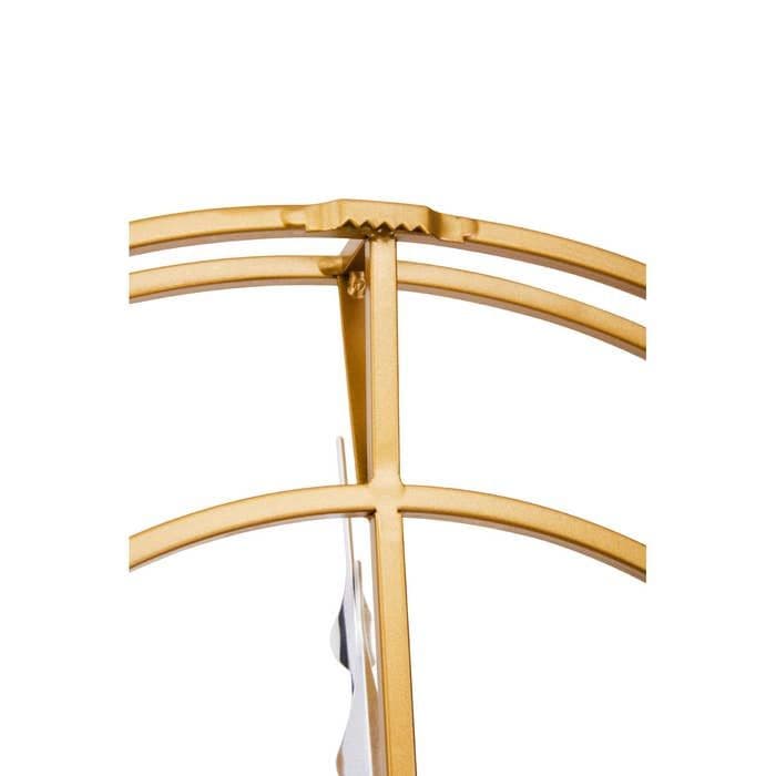 Kent Small Gold Finish Metal Wall Clock - Home Luxe Interior