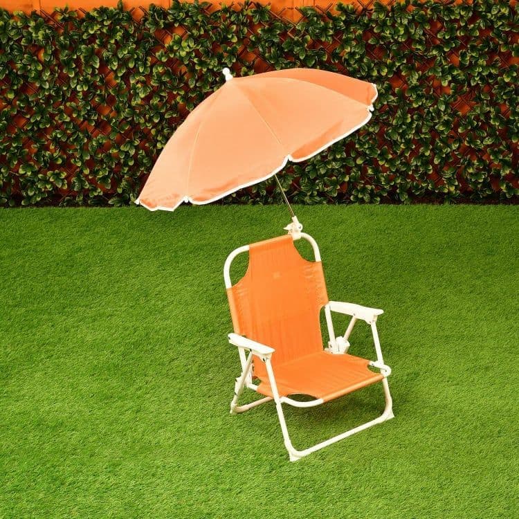 [EKM-AUTOGENERATED]Kids Parasol Chair - Orange  Home Luxe Interior