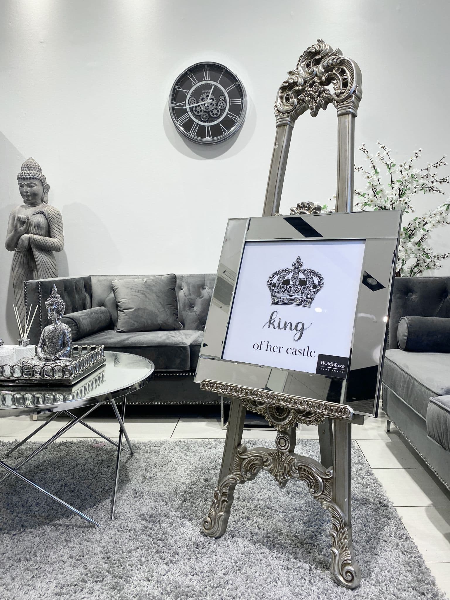 [EKM-AUTOGENERATED]King Of Her Castle Wall Art Mirror Frame